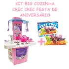 Cozinha Infantil Sai Água Verdade + Festa Aniversário Bolo
