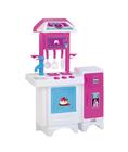 Cozinha Infantil Toys Pink Menina Criança Completa Com Geladeira Sai Agua - Magic Toys