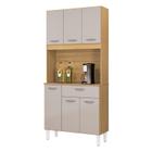 Cozinha Kit Cassia 6 Portas Damasco Off White - Poquema