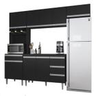 Cozinha Modulada 5 Peças 241 cm Andreia Preto REAJL - REAJL Moveis