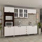 Cozinha Modulada Compacta 5 Peças C/Tampo Dourado/Branco - KIT