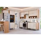 Cozinha Modulada Completa Esplêndida 7 Peças (4Aéreos+2Balcões+1TorreQuente) C7P183 Freijo/Off White - MGM