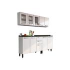 Cozinha Modulada Completa Gourmet 4 Peças (2 Armários + 2 Balcões) C4P71 Branco - Bertolini