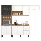 Cozinha Modulada Firenze FI0006 Amêndola Branco - Demóbile - Demobile