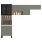 Cozinha Modulada Firenze FI0007 Avena Menta - Demóbile - Demobile