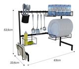 Cozinha Modular Autosustentável Escorredor Louças E Talheres 63cm