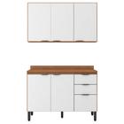 Cozinha Modular com 2 Peças Firenze Composição FI0010 Amendola Touch/Branco - Demóbile