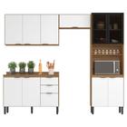 Cozinha Modular Com 4 Peças Firenze Composição 02 Amendola Branco Demóbile