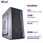 Cpu Business B200 Pentium Dual C. G6405 Mem 16gb Ddr4 Sem Hd/ssd Fonte 200w