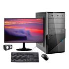 Cpu Completa Intel Core i5 4gb ssd 240gb + Monitor 19 Pol + kit Multimídia