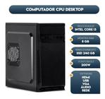 CPU, Core I3 4º Geração, 8Gb Ram ,SSD 240 GB -NÃO ACOMPANHA MONITOR