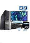 Cpu dell+ monitor novo 19led pc Core-i7 16gb SSD 480 kit teclado mouse caixa de som e cabos