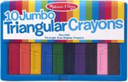 Crayons Triangulares - Melissa & Doug, 10 Unidades