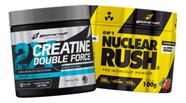 Creatina Double Force 150g + Pré Treino Nuclear Rush 100g - Bodyaction