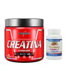 Creatina Monohidratada 300g - Integralmédica + Vitamina K2 + Colágeno tipo 02 - 60 Cáps - Rei Terra