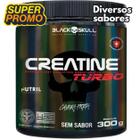 Creatina Monohidratada Creatine Turbo Black Skull Energia Força Ganho de Massa Muscular