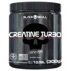 CREATINA TURBO BLACK SKULL 300G Com Sabor CAVEIRA PRETA