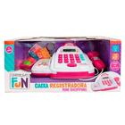 Creative fun caixa registradora mini shopping rosa - br1182 - Multikids