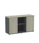 Credenza com Prateleira P25 Pandin 1,20 M Casablanca e Grafito