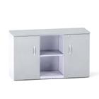 Credenza com Prateleira P25 Pandin 1,20 M Cinza e Branco