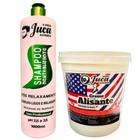 Creme Alisante Americano 1Kg + Shampoo Neutralizante Pós Relaxamento