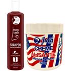 Creme Alisante Americano 500g + Shampoo Anti Residuos 300ml Juzy