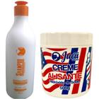 Creme Alisante Americano White 500g + Shampoo Neutralizante Juy 500ml