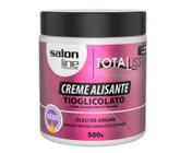 Creme Alisante Óleo de Argan Medio Salon Line - 500gr