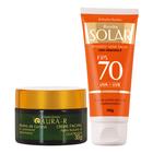 Creme Baba de Caracol Rugas e Cicatrizes + Protetor Solar Facial com Vitamina E FPS 70