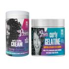 Creme Curly Styling Pote 800g + Gelatina Ativador Soul Power