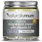 Creme de magnésio NaturallyMum com vitamina D3 120 ml sem perfume