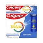 Creme Dental Colgate Total 12 Whitening & Advance 90g com 4 und