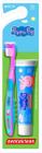 Creme dental dentalclean infantil peppa pig 50g - sabor tutti frutti + escova de dentes com cerdas macias