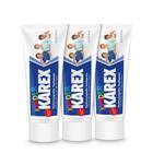 Creme dental Karex Kinder Karex Hydroxyapatite 68mL (pacote de 3)