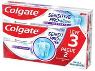 Creme Dental para Dentes Sensíveis Colgate - Sensitive Pró-Alívio Imediato 90g 3 Unidades