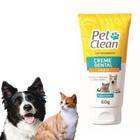 Creme Dental Pasta de Dente Pet Clean 60g Cães Gatos Oferta