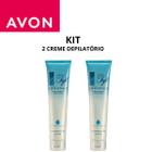 Creme depilatório para o corpo skin soft avon 125g-2 unidades