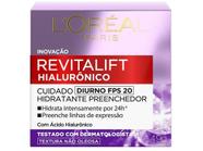 Creme Facial Anti-idade LOréal Paris - Revitalift Hialurônico Diurno FPS 20 49g