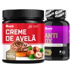 Creme Fit Avelã 500g + Anti-Ox Antioxidante 120 Caps Growth