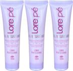 CREME HIDRATANTE EXTRATOS NATURAIS E COLAGENO 300ml LORE PÉ - KIT 3und