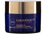 Creme Hidratante Facial Nivea Complexo de Reparação Noturna Luminous 630 Antispot Ácido Hialurônico 50ml