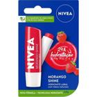 Creme Hidratante Labial Lip Care Nivea 4,8g Morango Shine