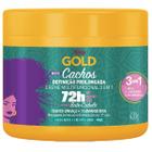 Creme Multifuncional 3 em 1 Niely Gold Cachos Definição Prolongada Óleo de Linhaça + 13 Aminoácidos 430g