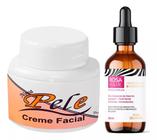 Creme Nova Pele Facial Clareador + Tônico Rosa Hair Hidratação e Fortalecimento Capilar