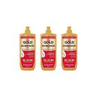 Creme Para Pentear Niely Gold 500Ml Reconstruçao-Kit C/3Un