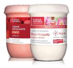 Creme Rosa Mosqueta e Argila Branca 650g + Esfoliante