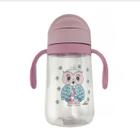 Crianças Cartoon Animal Escola De Água Potável Água Palha Água Sippy Cup 420ml Xícaras (Roxo) - HTTN