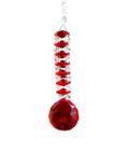 Cristal Suncatcher sala quarto jardim Feng Shui Vermelho