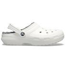 Crocs classic lined clog white/grey