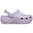 Crocs classic platform clog w mauve mist